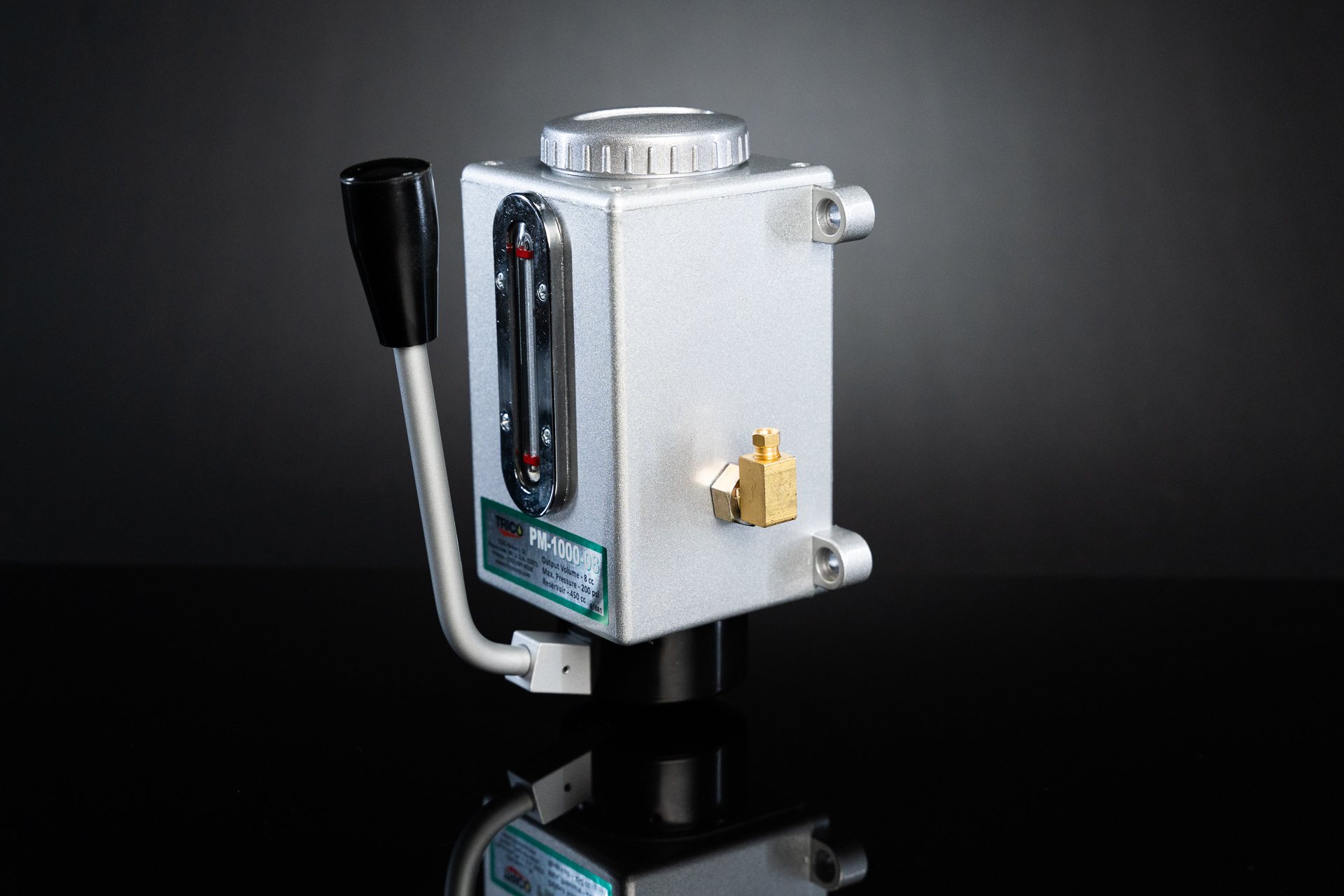 PM 10 series pump on an angle