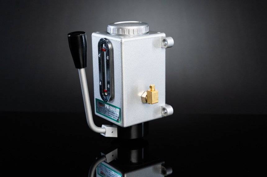 PM 10 series pump on an angle