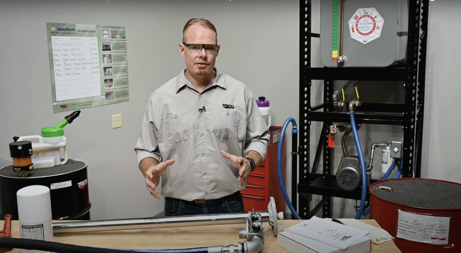 Installation of the drum pump filtration system