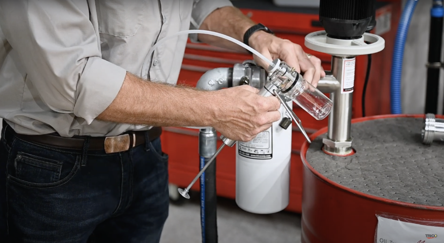Demonstration of the Drum Pump Filtration System Operation